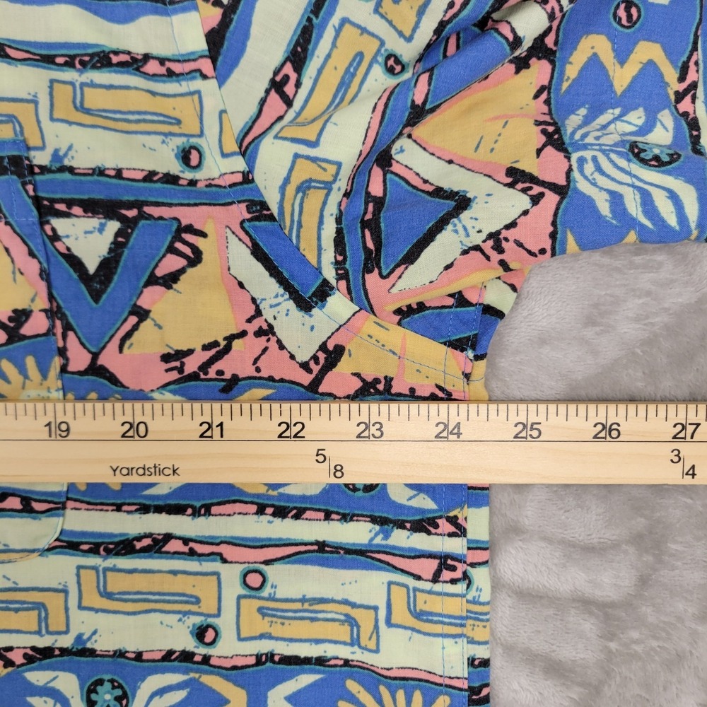 Patagonia Men's Short Sleeve XL Button Up Blue Pink Colorful Southwest Tribal - Picture 6 of 8